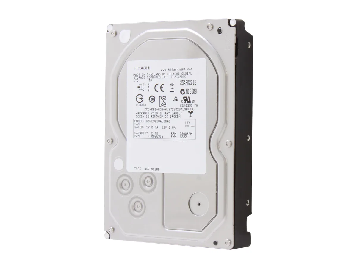 HGST HGST 0B26312 Ultrastar 7K3000 2TB 7200 RPM 64MB SAS 6Gb/s 3.5" internal hard drive — photo du produit