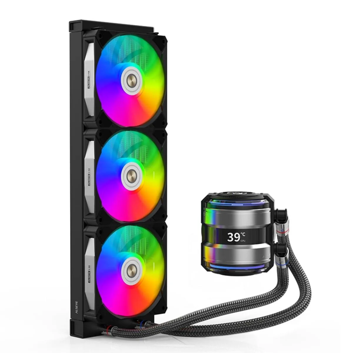 BFKK BFKK i360 360mm Liquid Cooler Dual Pump LCD Black — product photo