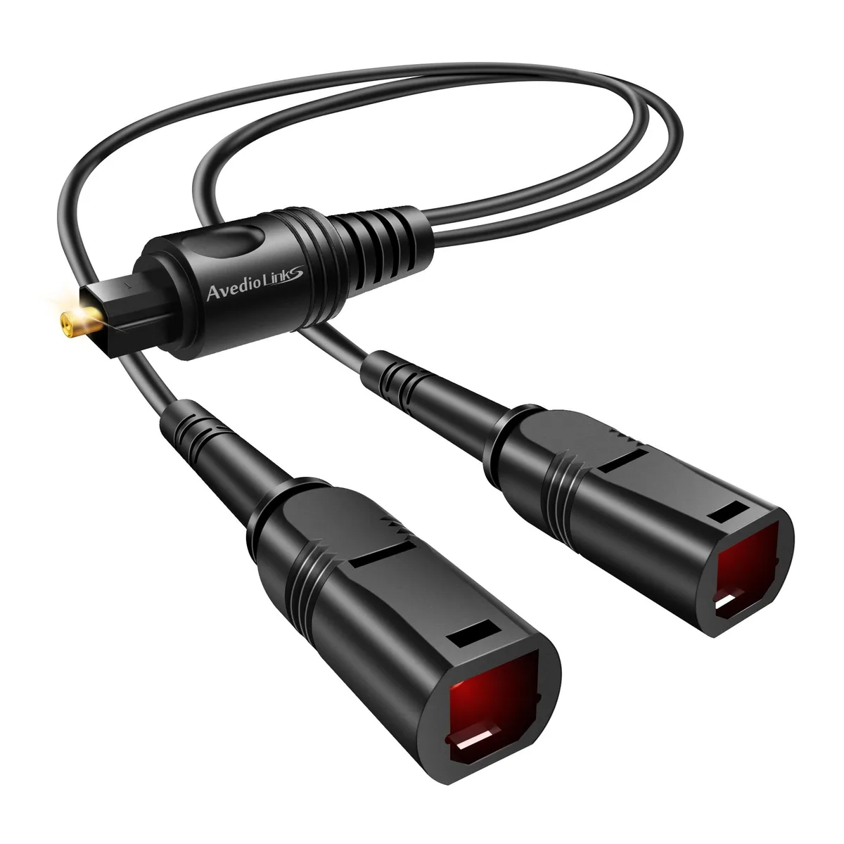  avedio links Optical Audio Splitter 1 Male 2 Female TOSLINK — 제품 사진