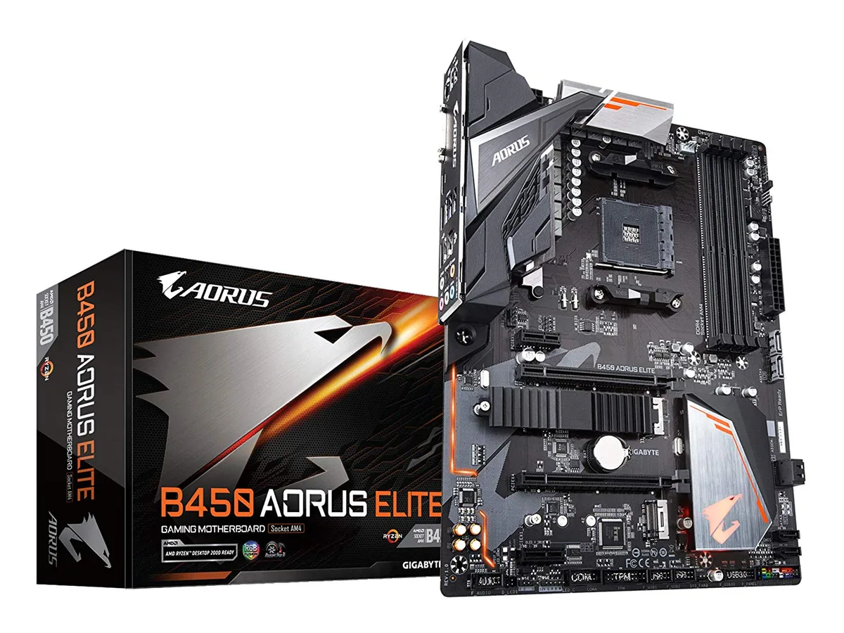 GIGABYTE GIGABYTE B450 AORUS ELITE AMD motherboard — product photo