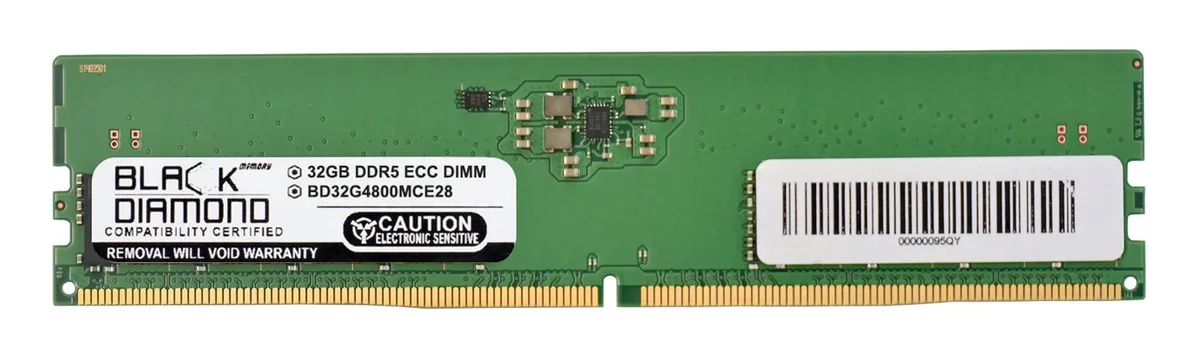 Black Diamond Memory Black Diamond Memory BD32G4800MCE28 32GB DDR5 4800 ECC memory upgrade — foto del prodotto