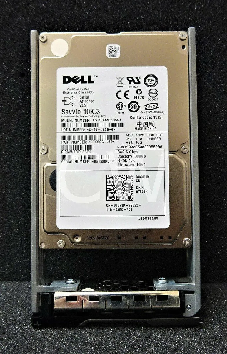 DELL DELL ST9300603SS 300GB 10K 6Gb/s SAS internal hard drive with caddy — 商品写真