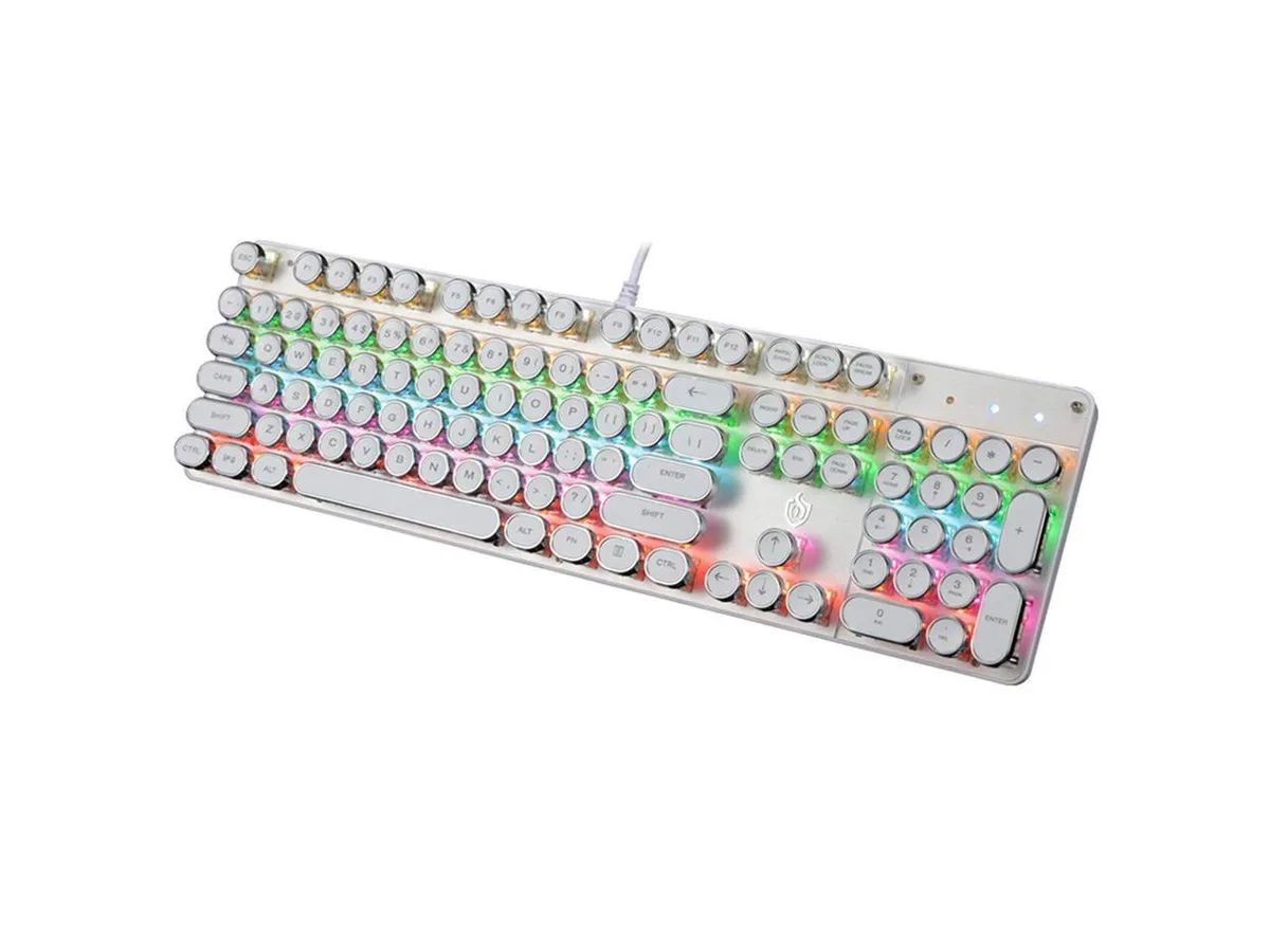 Werleo Werleo Gaming Keyboard 104 Blue Switch White — produktbild