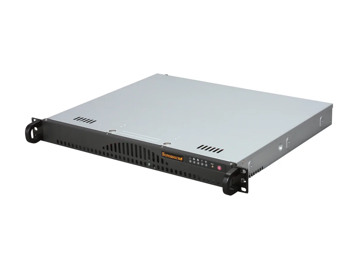 Supermicro Supermicro CSE-512L-200B 1U server chassis 200W 2×3.5″ — ürün fotoğrafı