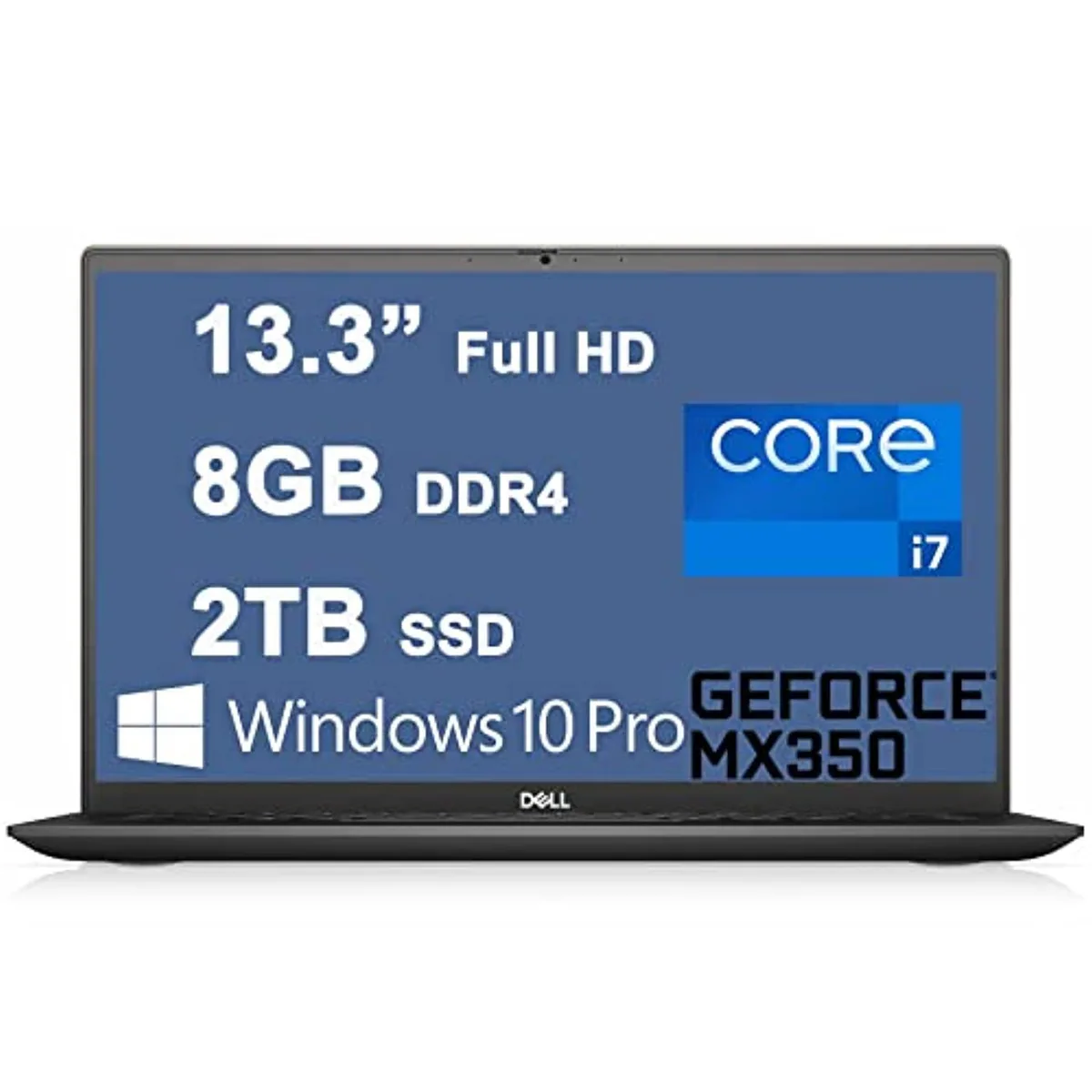 Dune-coloured Dell Vostro 5301 laptop, 13.3 inch screen, slim silver chassis