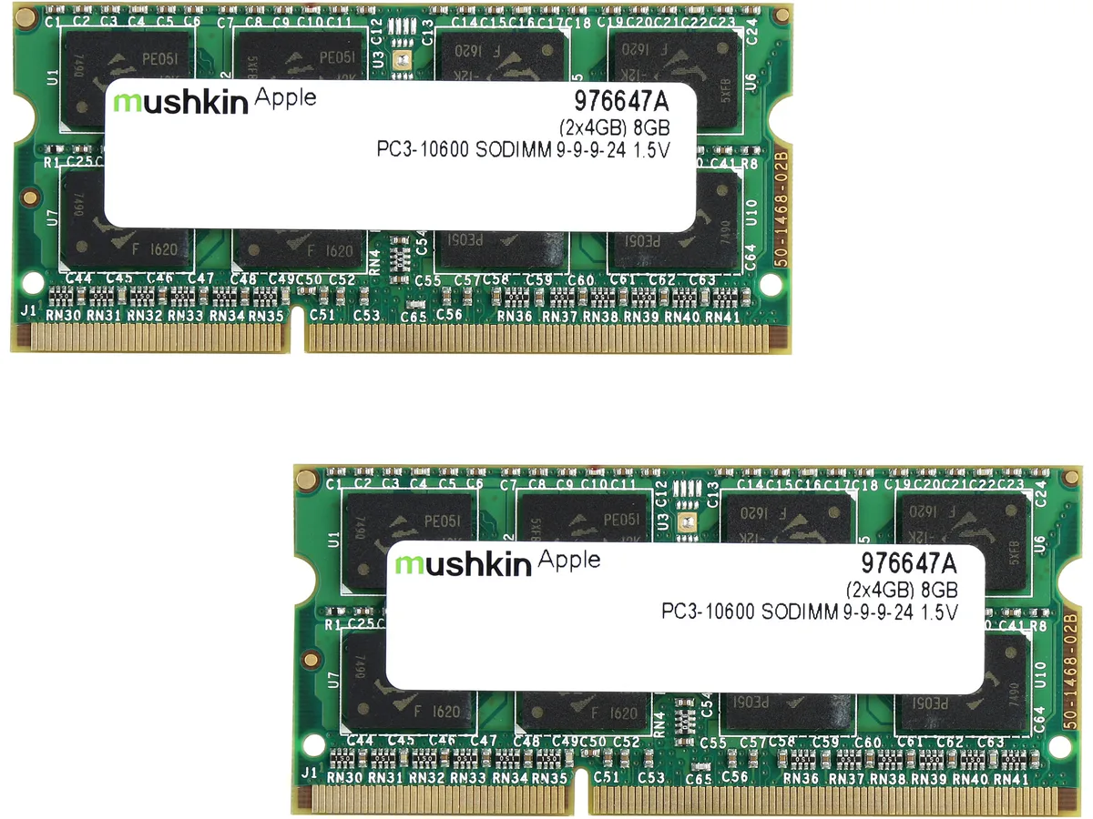 Mushkin Enhanced Mushkin Enhanced 976647A 8GB (2 x 4GB) DDR3 1333 SO-DIMM memory upgrade — productfoto