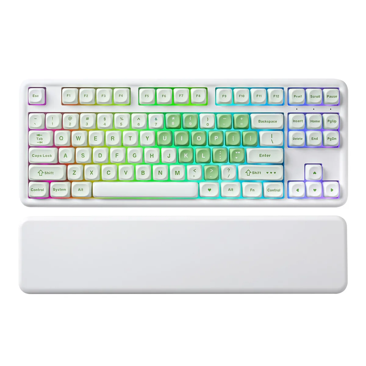 YUNZII YUNZII B87 Matcha Milk V2 Switch Gaming Keyboard — product photo