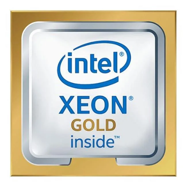 Intel server processor in green ceramic package with gold contacts