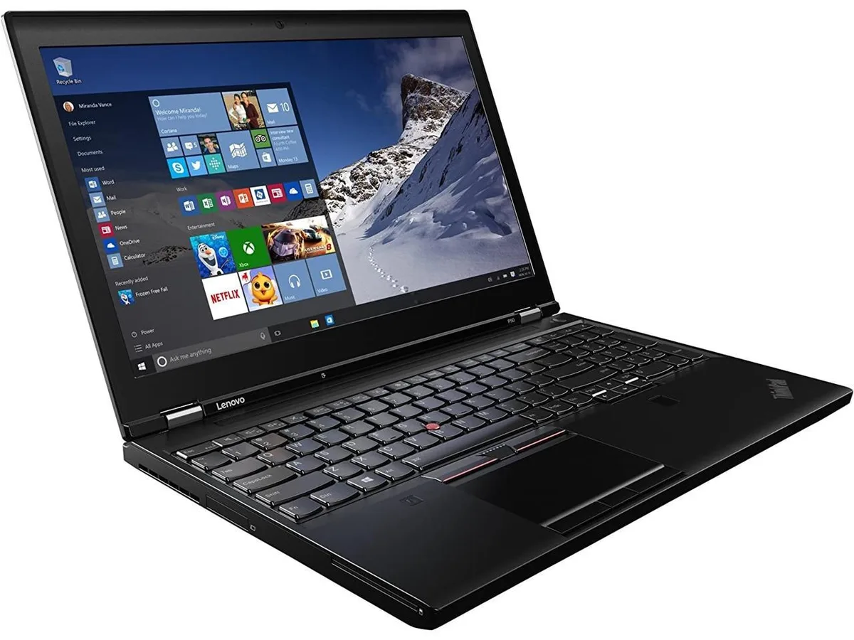 Lenovo Lenovo ThinkPad P50 15.6 laptop i7 6th gen 8GB 128GB Quadro M1000M Windows 10 Home — product photo