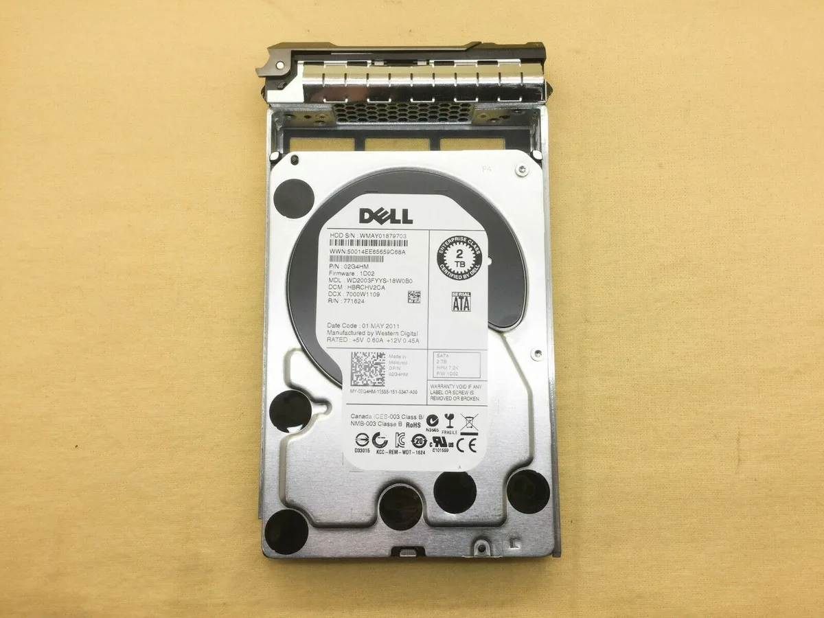 DELL DELL WD2003FYYS 2 TB 7200 RPM 3.5" SATA internal hard drive — zdjęcie produktu