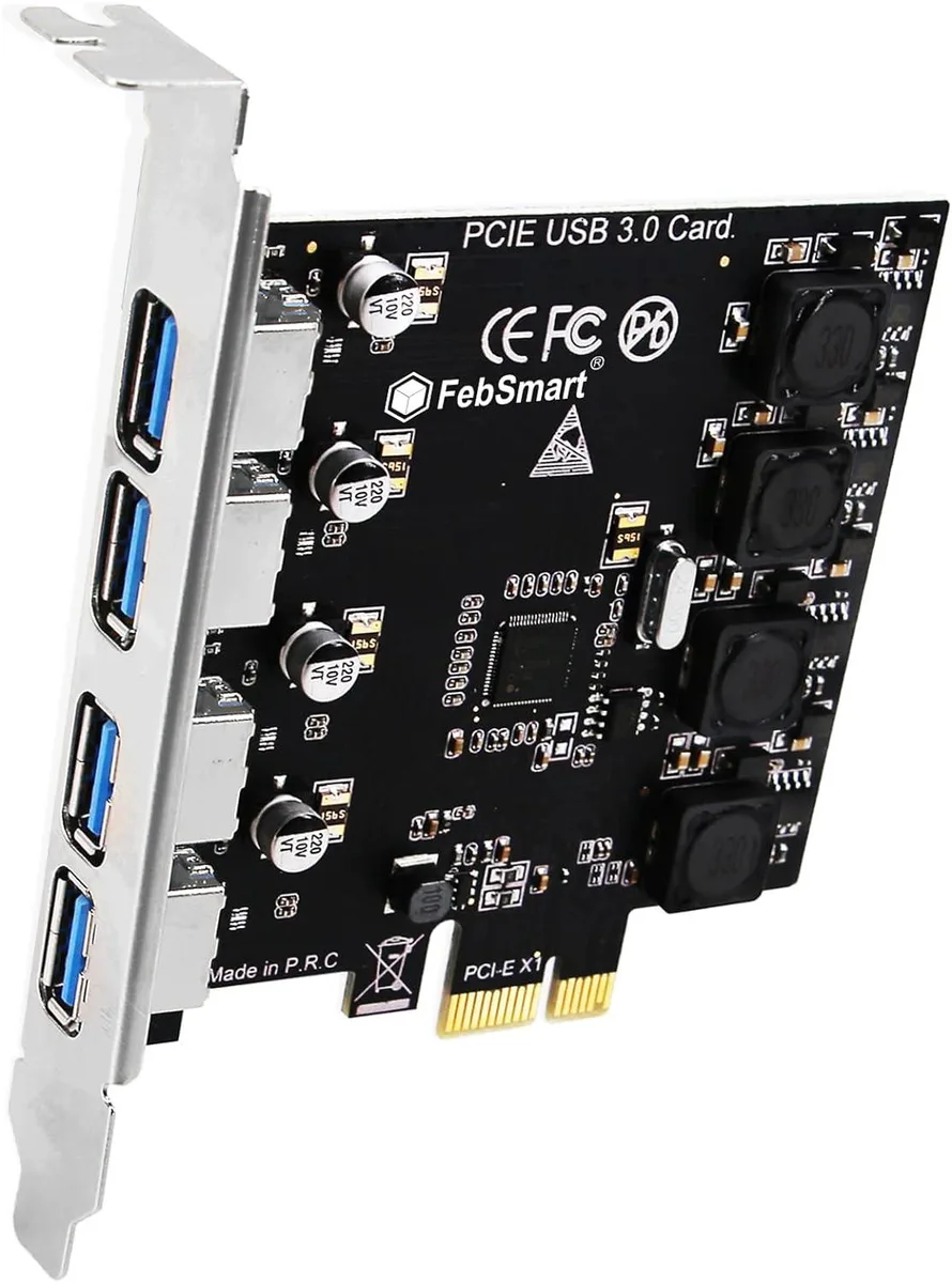 ESTONE ESTONE PCIE24USBA 4-Port PCIe USB 3.0 Internal Hub Converter — foto del prodotto