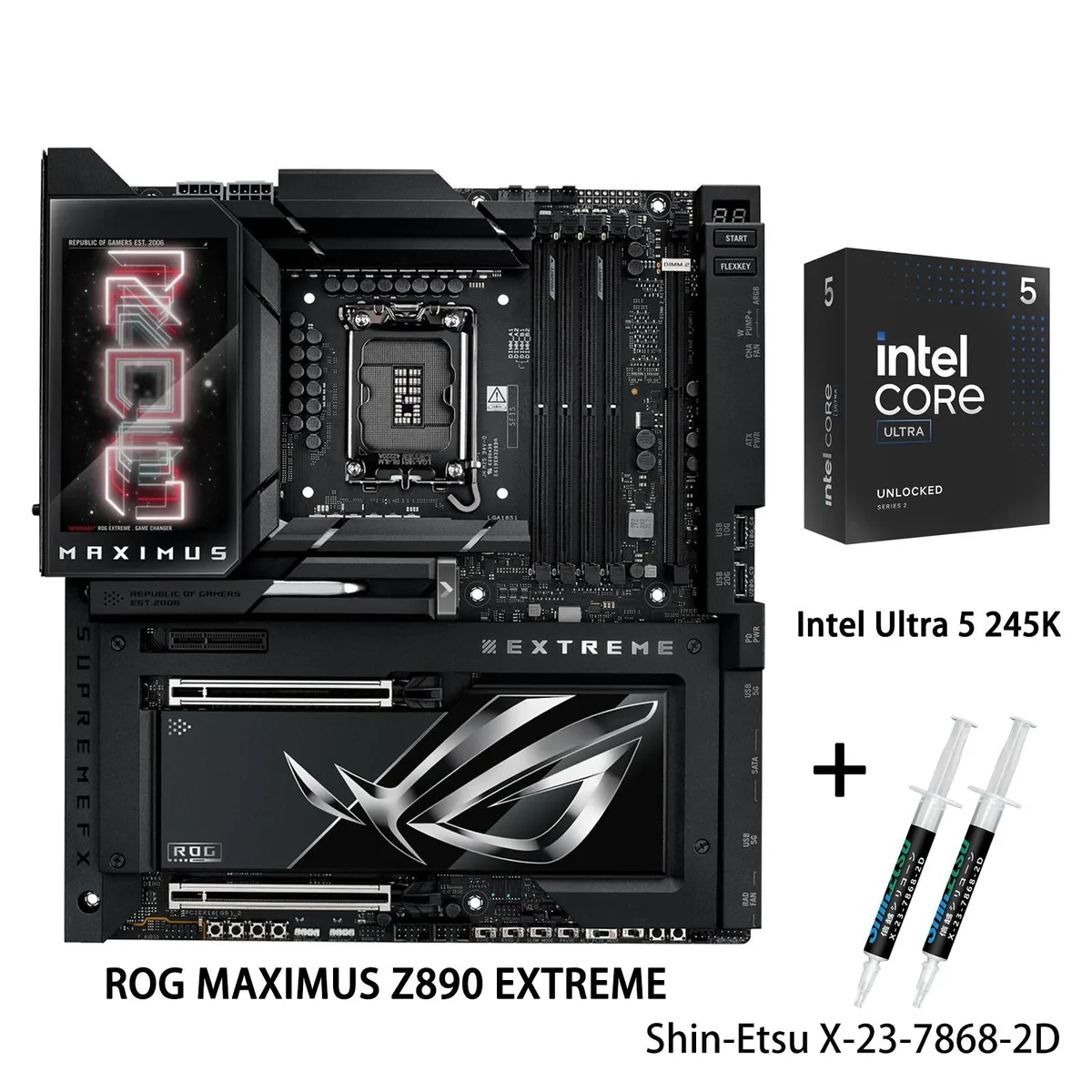 ASUS ASUS ROG MAXIMUS Z890 EXTREME Intel motherboard & Ultra 5 245K CPU Combo — product photo
