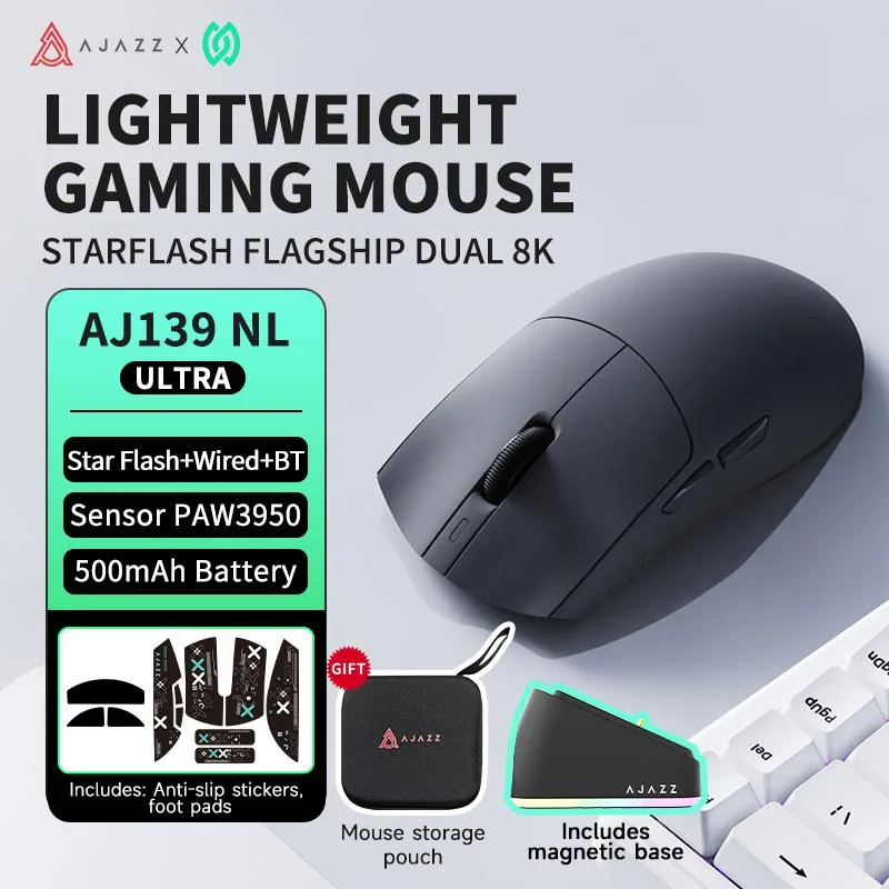 Ajazz Ajazz AJ139P NL V3 Ultra gaming mouse Black — product photo