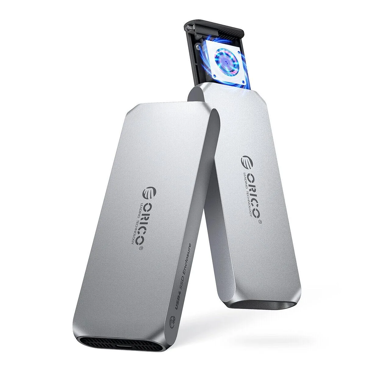 Orico Orico 40Gbps NVMe Enclosure with Fan, Grey — product photo