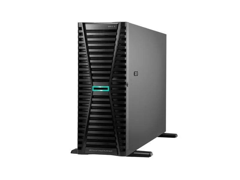 HPE HPE ProLiant ML350 P87796-005 Xeon 6505P 12-Core 64GB DDR5 2x480GB SATA SSD 2x800W Tower Server — photo du produit
