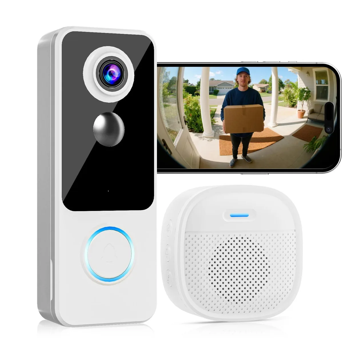  Clover Bell J9 Plus 2K 180° Wireless Surveillance — termékfotó