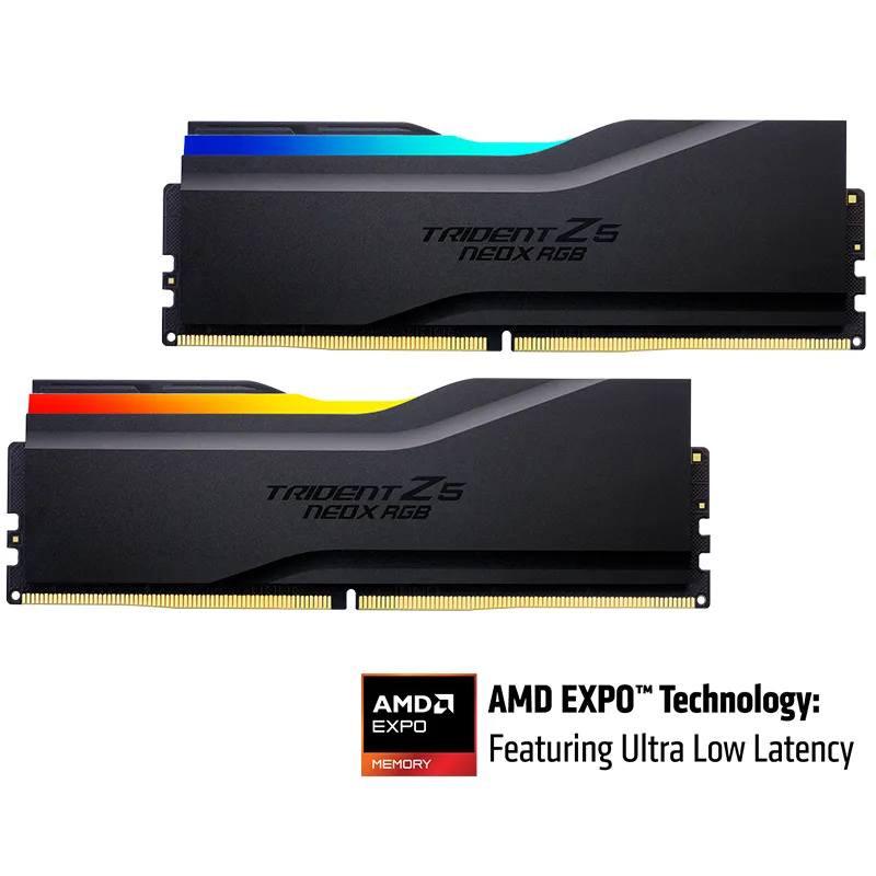 G.SKILL G.SKILL Trident Z5 NeoX RGB 32GB (2×16GB) DDR5 6000 CL36 F5-6000A3636F16GX2-TZ5NXRK desktop RAM — product photo