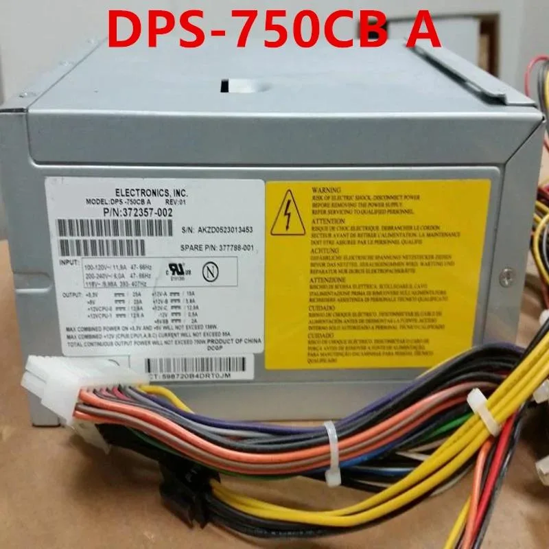 KHACHIMO KHACHIMO XW9300 750W Power Supply DPS-750CB A 377788-001 372357-002 — φωτογραφία προϊόντος