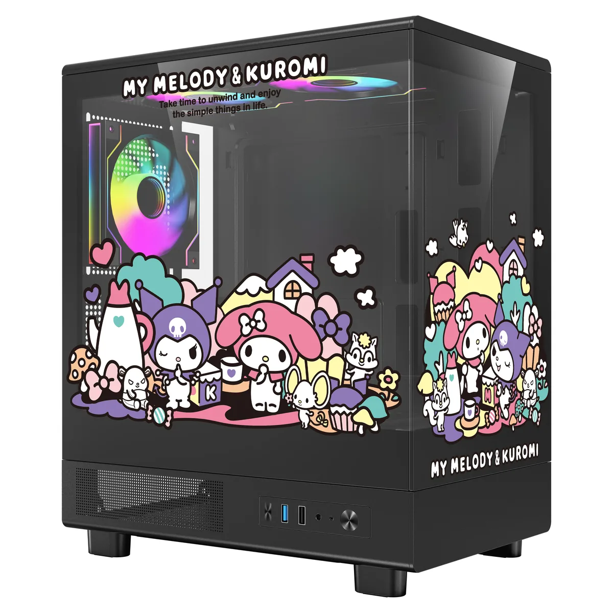 darkFlash darkFlash DF-DB330M-BK-KLM Kuromi Mini M-ATX PC Case — product photo