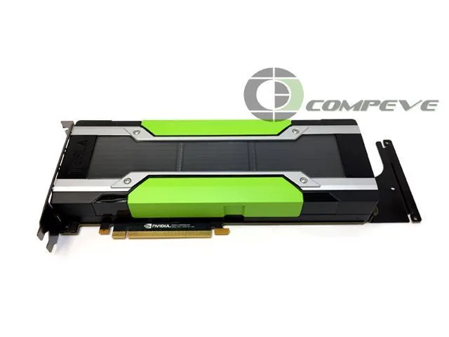 NVIDIA Tesla P40 24GB GDDR5 PCIe graphics card, full-height dual-slot silver metal cooler with single blower fan