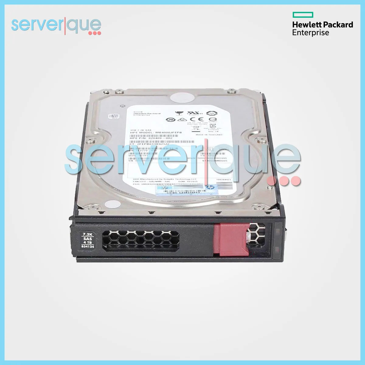 HPE HPE 833928-B21 4TB 7.2K 12Gbps SAS 3.5" internal hard drive — صورة المنتج