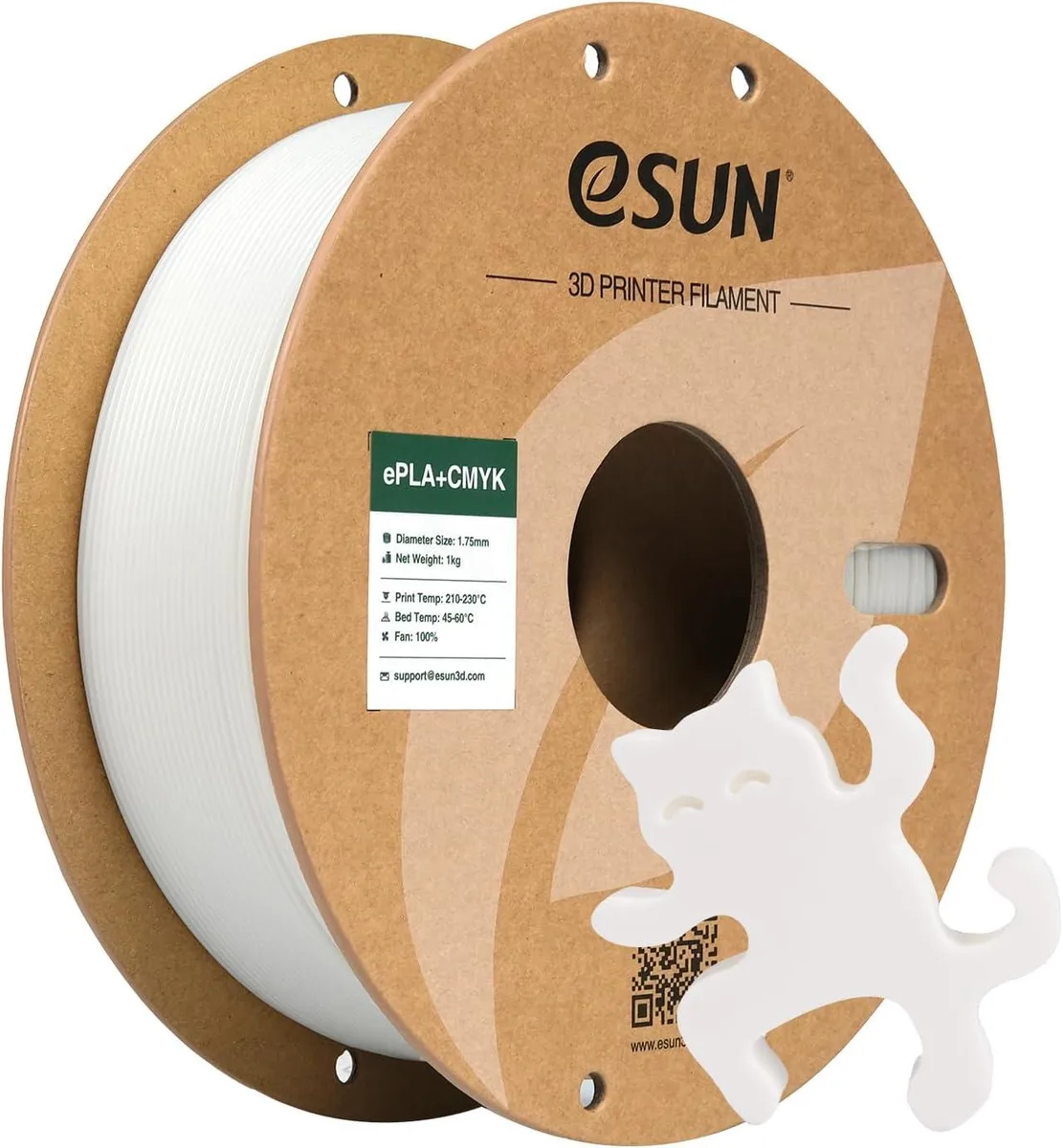 eSUN eSUN Lithophane Cyan PLA+ Filament 1.75mm 1KG 3D Printers Accessories — ürün fotoğrafı