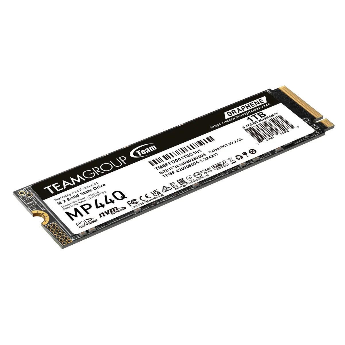 Team Group Team Group MP44Q 1TB M.2 2280 internal SSD TM8FFD001T0C101 — Produktfoto