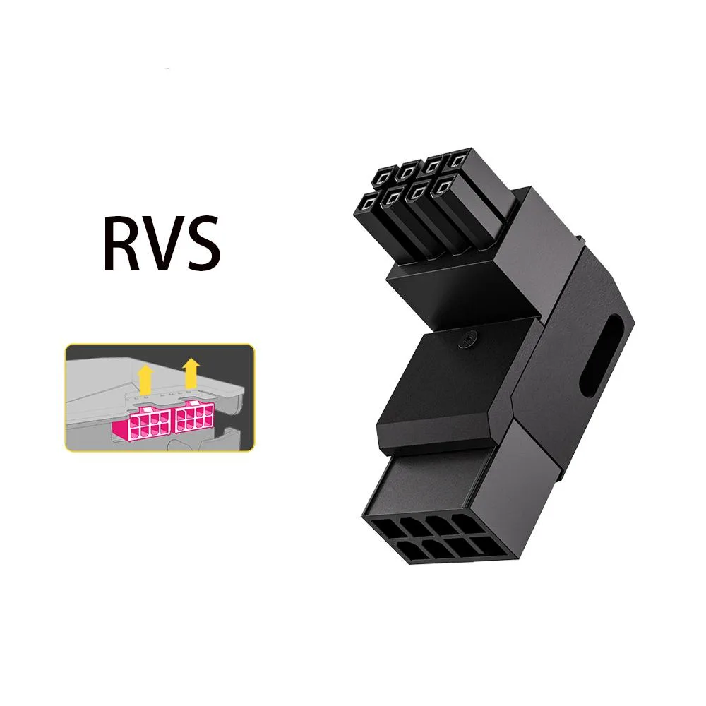 Corn Electronics Corn Electronics 8-Pin GPU Power Adapter 90 Degree U-Turn video card accessory — product photo