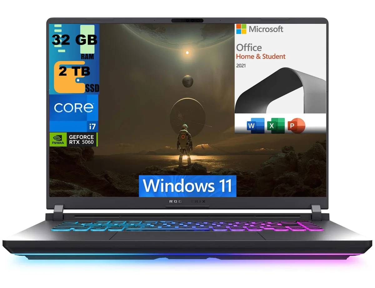 ASUS ROG Strix G16 laptop in Eclipse Gray finish