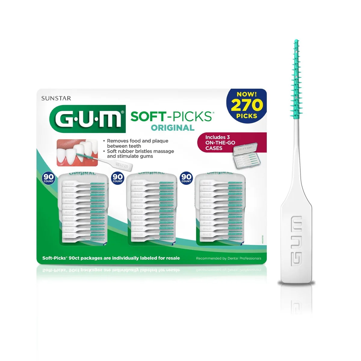  Waterpik GUM 6325A Soft-Picks Original oral care 270 count — product photo