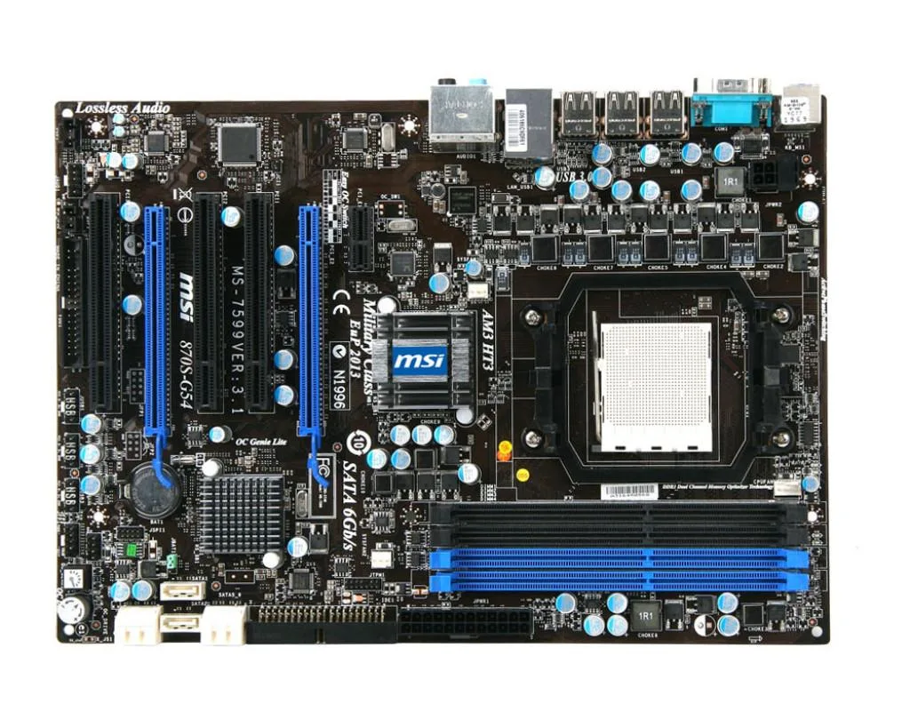 MSI MSI 870S-G54 AMD 870 motherboard Socket AM3 DDR3 16GB — product photo