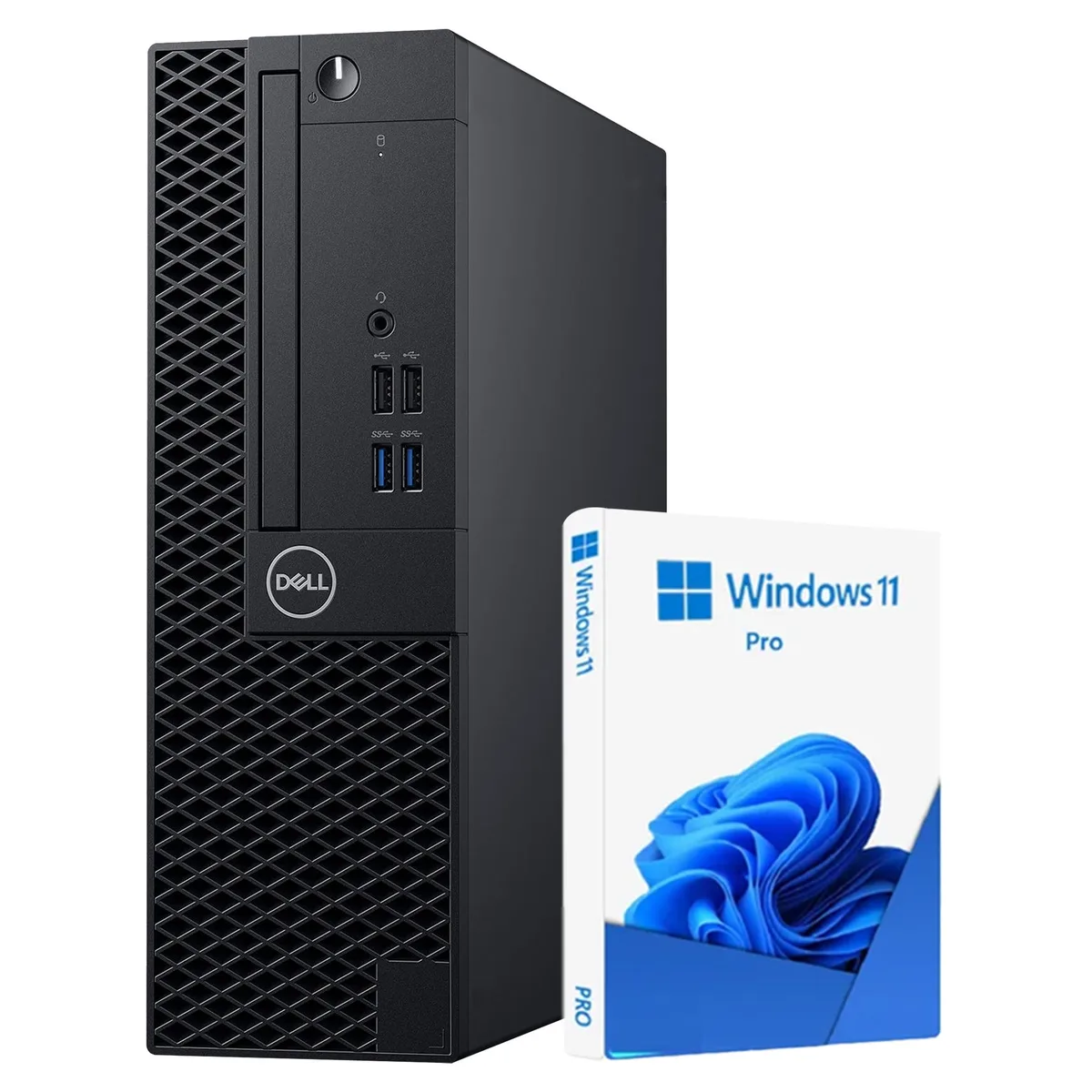 Compact black Dell OptiPlex 3070 small form factor desktop tower