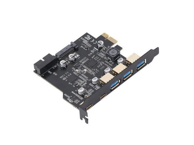 LORDWORLD LORDWORLD PCIe USB 3.2 Gen 2 5-Port Card (3×A 2×C) 20 Gbps — tuotekuva