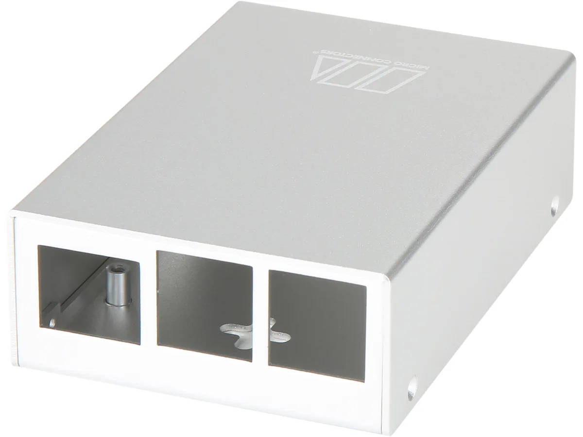 Micro Connectors Micro Connectors RAS-PCS03-SL Aluminum Case for Raspberry Pi 3 Model B/B+ Silver — Produktfoto
