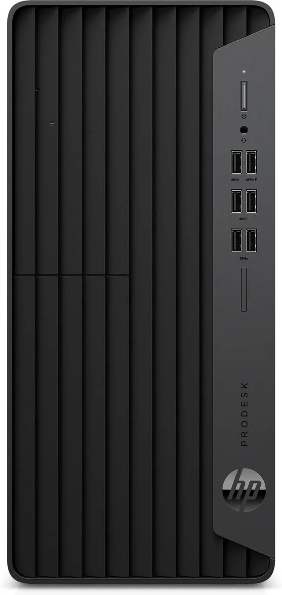 Black HP ProDesk 600 G6 microtower desktop PC