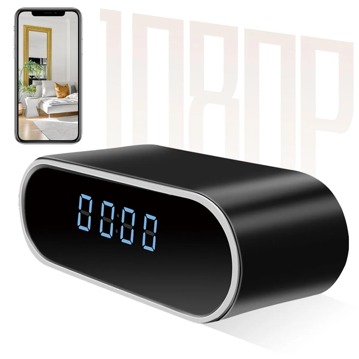 Clover 33 1080p Wireless Surveillance Clock Camera — ürün fotoğrafı