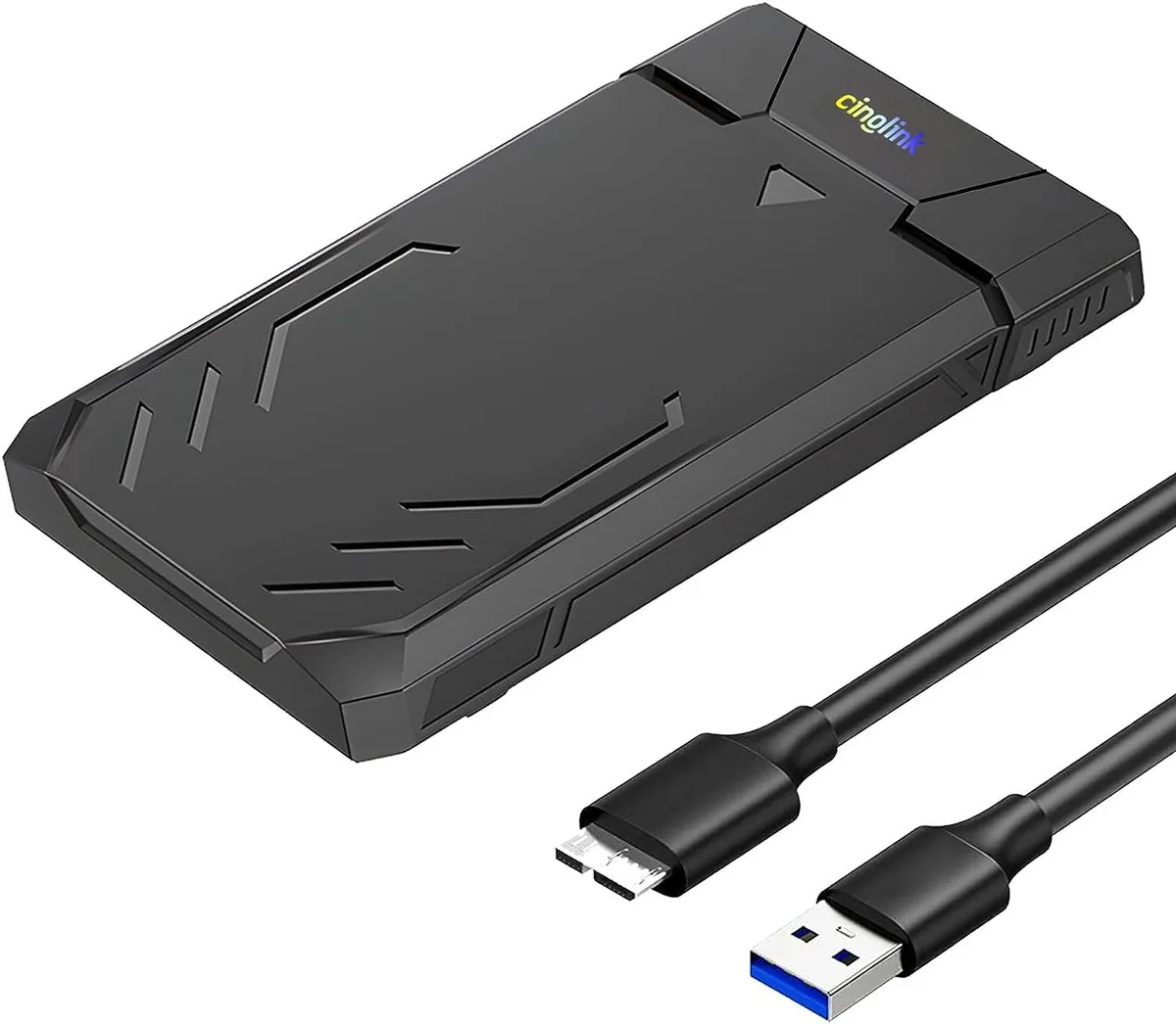Goldfo Goldfo 2.5" SATA USB 3.0 Drive Enclosure 9.5mm 7mm Tool-Free — vörumynd