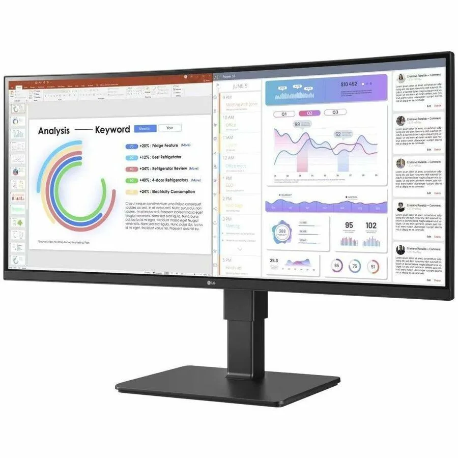 LG Electronics LG Electronics 34BQ77QE-B 34" 3440x1440 3800R Curved IPS Monitor — photo du produit