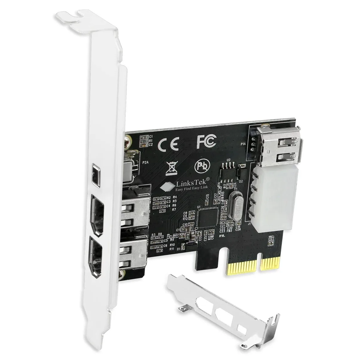  HP PCIE-1394A 4-port FireWire 400 PCIe x1 network card — 商品写真