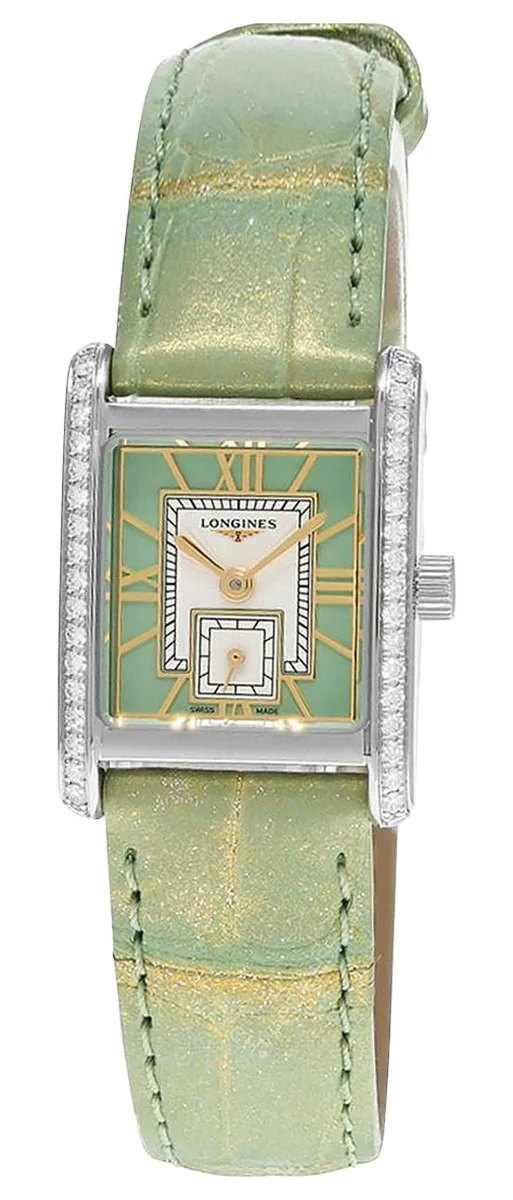 Longines Longines Mini DolceVita L52000052 21.5x29mm Green Dial Diamond Watch — product photo