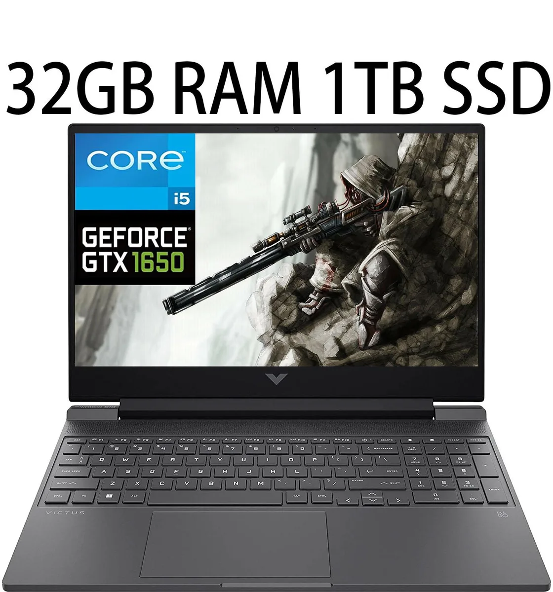HP HP Victus 15 gaming laptop i5-12450H GTX 1650 32GB 1TB 15.6 144Hz — 商品照片