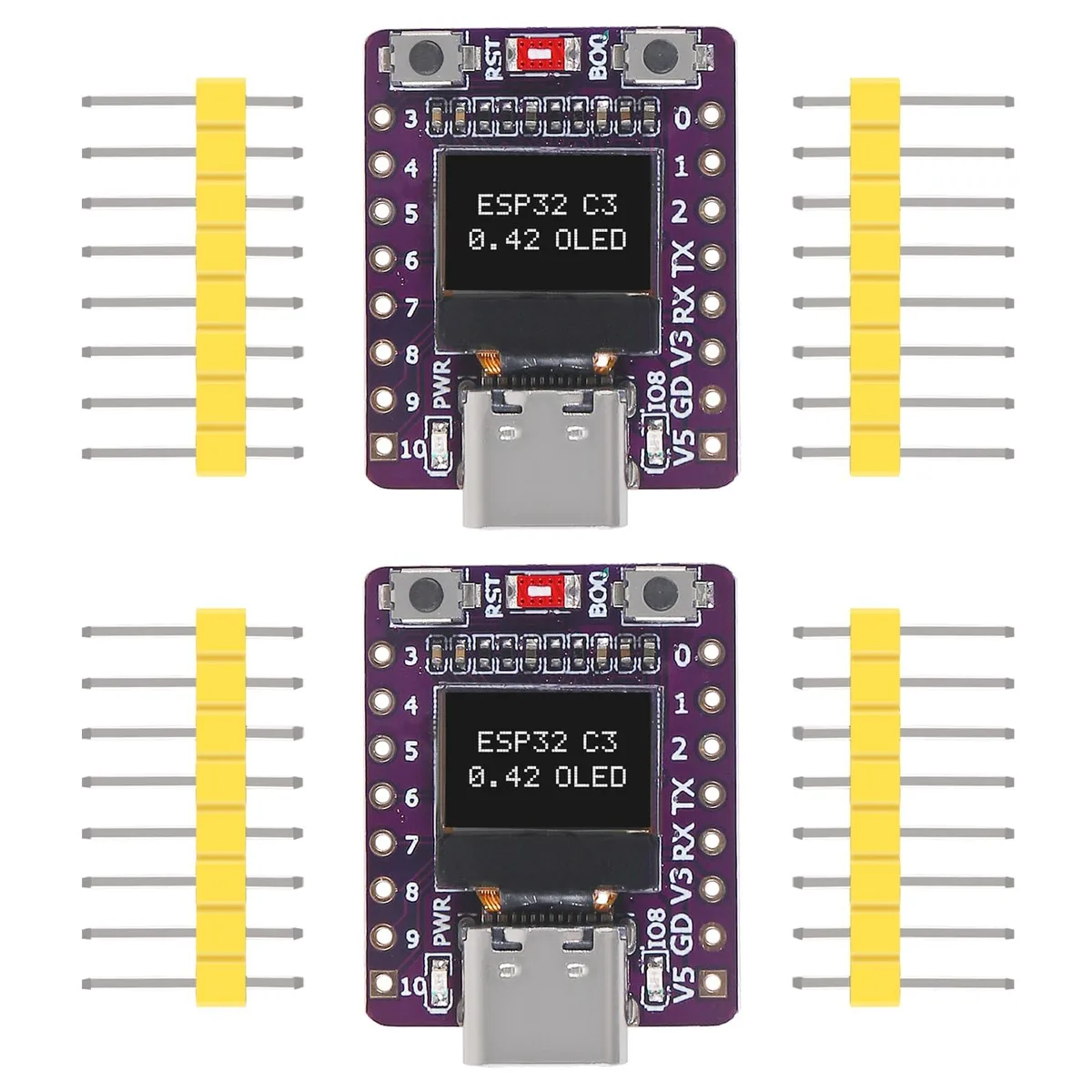 KEHIPI KEHIPI 2PCS ESP32-C3 .42-inch OLED Development Board — produktfoto