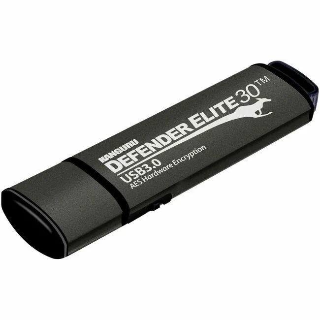Kanguru Kanguru Defender Elite 30 USB 3.0 AES Hardware Encrypted Flash Drive — produktbild