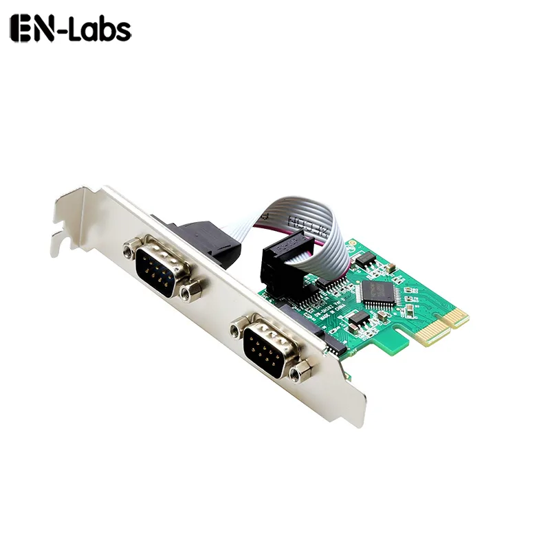 EN-Labs EN-Labs PCIE22DB9V2 2 Port RS-232 DB9 PCIe x1 Expansion Card — foto del producto