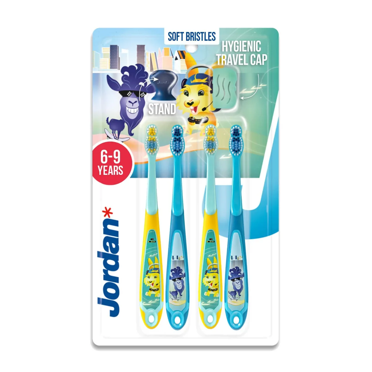 Waterpik Jordan Step 3 Manual Toothbrush Pack of 4 — product photo