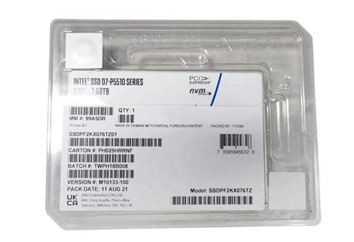 Intel Intel D7-P5510 Series enterprise SSD 7.68TB — productfoto