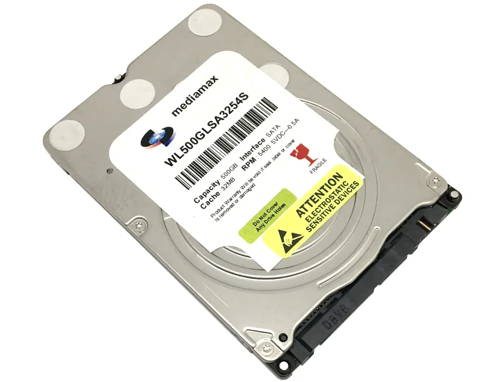 GoHardDrive GoHardDrive WL 500GB 32MB 5400RPM SATA 6.0Gb/s 7mm 2.5" laptop hard drive — Produktfoto