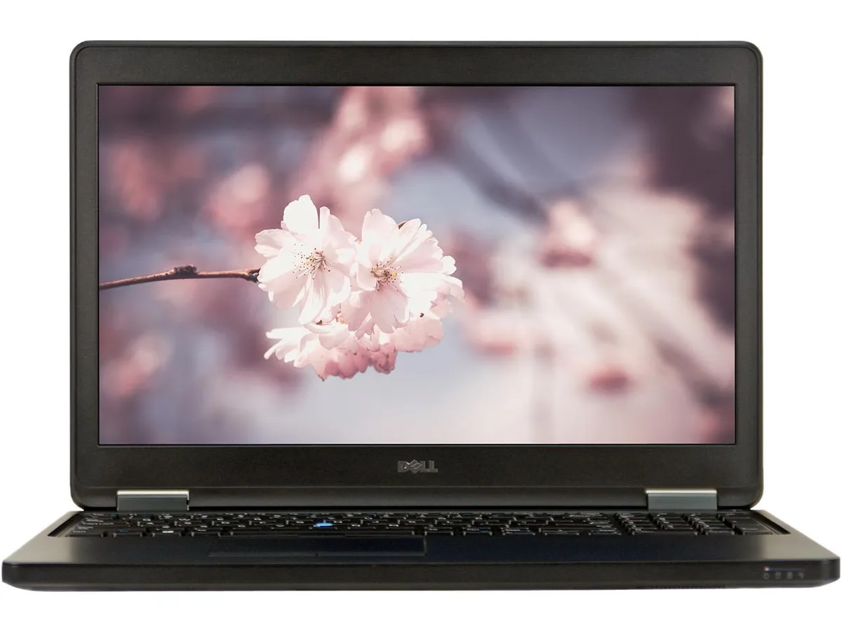 Black Dell Latitude E5550 15.6 inch laptop with backlit keyboard