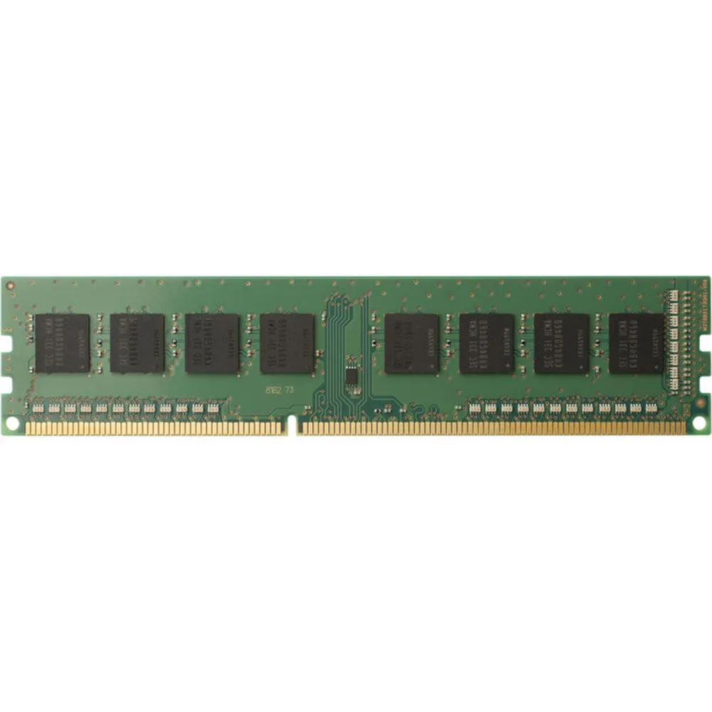 Green 288-pin DDR4 RDIMM module with black chips and gold contacts