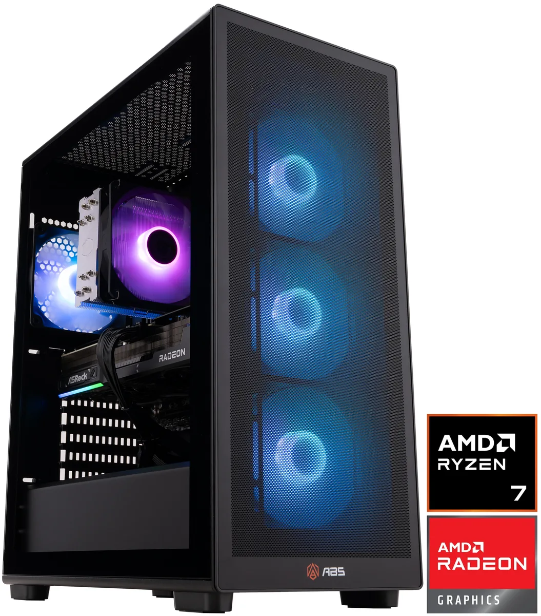 Black ABS Stratos II MX220 tower with RGB memory and air cooler